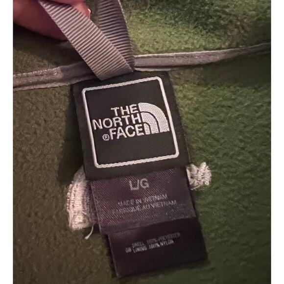 The North Face Green and Gray Fleece Jacket - Picture 3 of 6